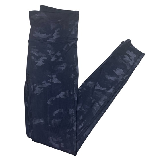 SPANX Camo Black Compression Shimmer Leggings Tights Pants Small - Picture 7 of 9